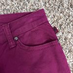 Tripp NYC  Daang Goodman Burgundy Skinny Jeans Pants Punk Goth Skull Button Sz 0 Photo 3