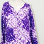 Erika  Gorgeous Purple Print Blouse! Photo 1