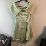 Lulu’s Always Celebrating Sage Green Satin Off Photo 8