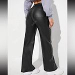 SheIn MOVING SALE Faux Leather Straight Leg Pants Photo 2