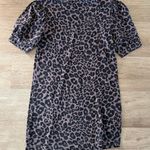 Sanctuary Leopard Animal Print Puff Short Sleeve Tee T-Shirt Dress Photo 4