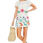 Love The Label Leighton Skirt Size XS NWT Multi Ivory Crochet Cotton Mini Boho White Photo 10