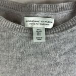 Adrienne Vittadini 2 Ply 100% Cashmere Crew Neck Soft Gray Sweater Size Large Photo 1