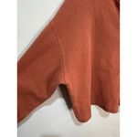 Wilfred Free Mavis Henley Ribbed Cropped Long Sleeve Top Sz M Terracotta Brown Size M Photo 3