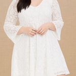 Torrid Ivory Lace Dress Sleeve Trapeze Dress Photo 0