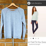 Lululemon  Tied To You Sweater
Heathered Starlight Photo 1