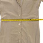 Theory  Mayvine Light Poplin Shirt Dress Khaki Lightweight Pockets Size 2 Photo 9