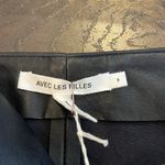 Avec Les Filles NWT  High-Waist Zip-Front Leather Mini Skirt Photo 4
