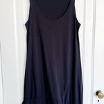 Anthropologie Velvet by Graham & Spencer • Anthro black asymmetrical tank dress cotton jersey Photo 0