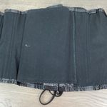 Black&Gray Paisley Brocade Lace Up Corset Sz.36 Black Photo 6