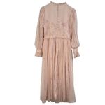 Ivy City Co NWT Last Songbird Pink Fairy Whimsical Modest Midi Dress Medium Photo 5