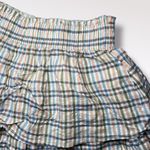 Aerie  Tiered Plaid Mini Skirt Cotton Modal Blend Size Small Photo 2