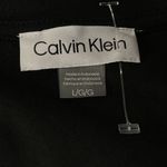 Calvin Klein Large Dress Long Sleeve Studded Logo Stretch Pocket Crew Neck Black Photo 5