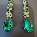 Emerald Green and Lime Drop Earrings Photo 3
