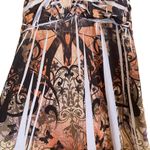 Chesley women's size medium maxi dress peach cream black tie back butterfly Photo 8