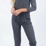 Zyia Active Long Sleeve Jumpsuit Gray Womens Large Athleisure Loungewear Stretch Photo 1