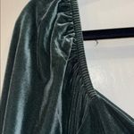 BODEN DARK GREEN VELOUR MIDI DRESS LONG SLEEVE WITH SWEETHEART NECK LINE SIZE 10 Photo 8