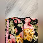 Floral‎ Black Kimono Cardigan Size XL Photo 5