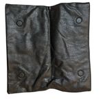 BCBGeneration  Black  Beaded Folded Soft Purse Clutch Handbag Photo 1