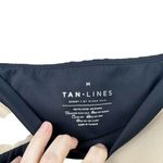 TAN LINES BY SIVAN AYLA Melrose Athletic Set M Black Beige Colorblock Crossback Size M Photo 7