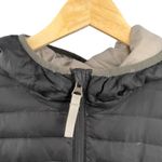 Eddie Bauer  Down Parka Travex Jacket Black Hooded Long Coat 700 Fill Medium Photo 3