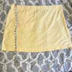 Old Navy  High-Waisted Linen-Blend Mini Skirt Sweet Butter Yellow Set Piece Photo 4