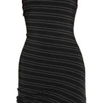 Alexander Wang T by navy blue striped asymmetric stretch-modal dress size XS Photo 7