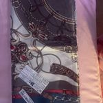 Elegant Scarf with Chain and Belt Design Red Photo 4