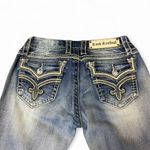 Rock Revival  Ashley Skinny Jeans Womens 28 Blue Embellished Designer Denim Bling Photo 1