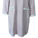 Bognar Blu Made in Italy legally blonde pink knit dress with pearl embroidery Size M Photo 2
