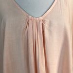 The Odells Top Womens Medium Pink Oversized Relaxed Fit V Photo 1