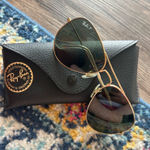 Ray-Ban  Aviator Sunglasses Gold Frame Photo 0