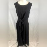 Tahari  ASL black tie side cropped jumpsuit with pockets size 12 Photo 2