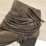 Vince Camuto {9} Saree Fringe Dark Gray Booties Photo 2