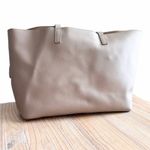 Away The Latitude Tote Bag Buff Nude Leather Shoulder Bag Carryall Travel Tan Photo 1