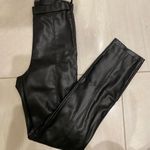 ZARA Faux Black Leather Pants Photo 0