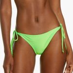 Ganni Solid Lime Green String Tie Bikini Bottoms Photo 0