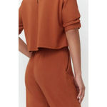 Cuyana Open Back Jumpsuit Size medium Ginger Photo 3