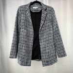 Adam Lippes x RTR Tweed Blazer in Blue Size 0 Photo 3
