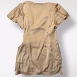 Aura Blush Wrap Dress Flutter Sleeves Size L Classic Party Romantic Photo 4