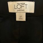 Loft Petites Black Pencil Skirt Knee Length Side Zip Slit Size 6P Photo 2