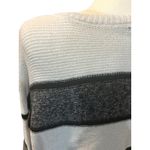 Staccato Striped Knit Sweater Long Sleeve Pullover Crew Neck Comfy Casual‎ Top Photo 5