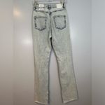 ZARA NWT Slim Flare High Rise Distressed Stone Wash Jeans Size 2 Photo 5