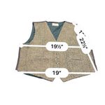 NEW RIVER tapestry fabric Vest size M Green Size M Photo 4