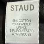 STAUD New Velvet Belted Garden Floral Lined Black Daisy Mini Skirt Rare Luxe 8 Photo 4