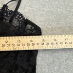 Gothic Butterfly Bralette Womens Large Black Whimsigoth Witchy Lace Side Boning Photo 8