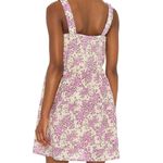 Heartloom  Nicka Purple and Pale Yellow Floral Mini Dress Size Small NWT Photo 4