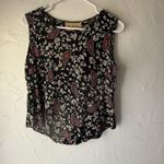 Vintage New Frontier Skirt Top‎ Set Vintage Large Paisley Floral Rayon Western Black Photo 8
