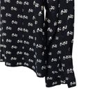 Josephine Chaus  Bicycle Novelty Printed Blouse Long Sleeve Womens Size 10 Photo 3