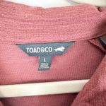 Toad Co Intermosso Zip Dress Size Large Quarter Zip Pockets Outdoor Gorpcore Pink Photo 3